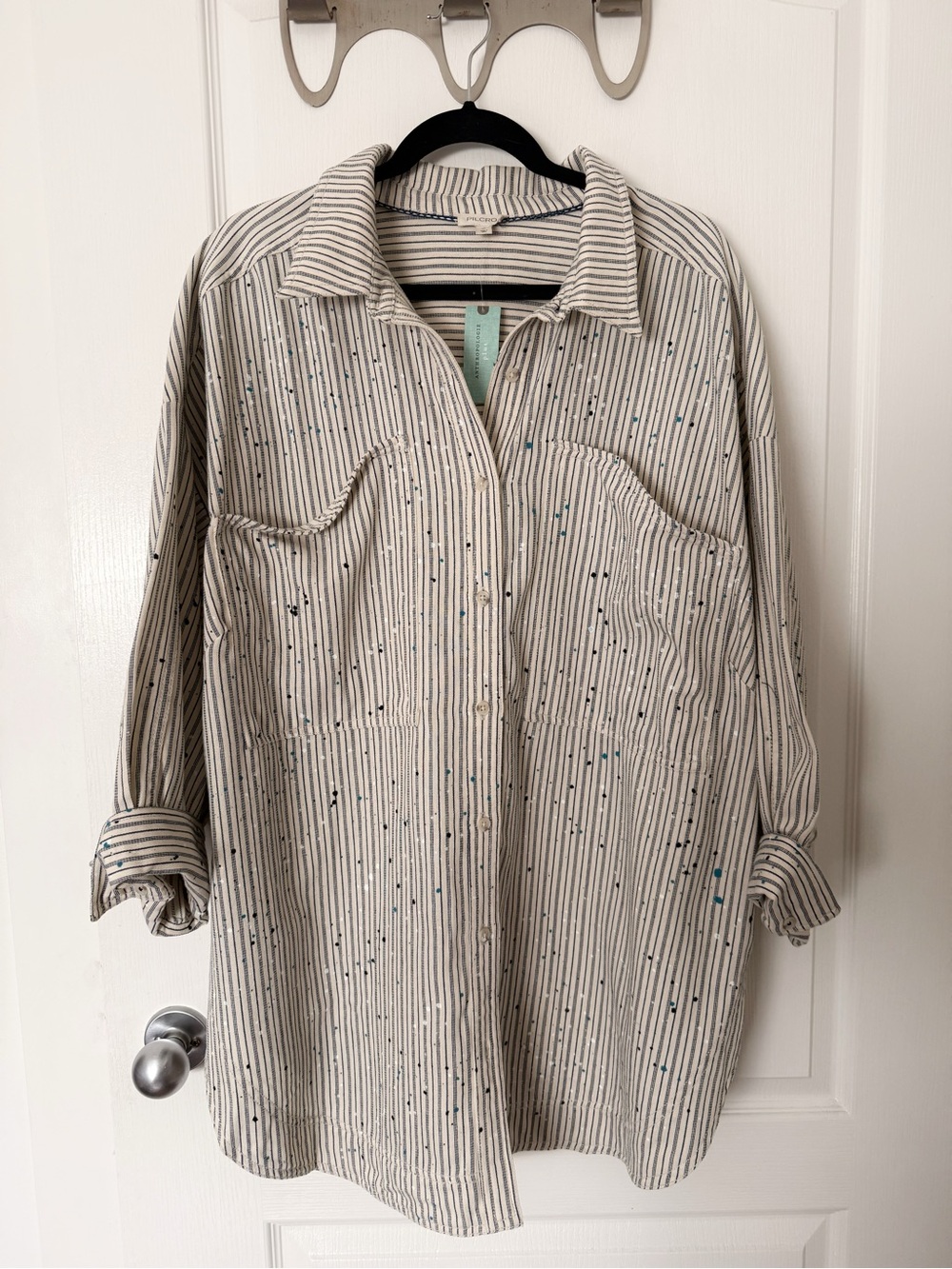 Anthropologie Pilcro Studio Classic Button-Down Shirt 2x